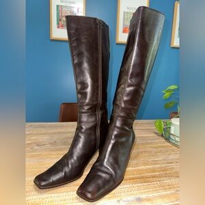 Coach Brown Leather Boots